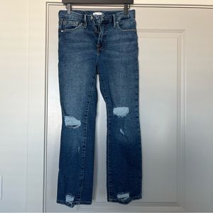 GOOD STRAIGHT INDIGO 128 GOOD AMERICAN JEANS SIZE 8